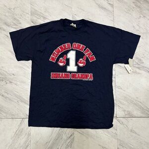 Vintage, Cleveland Indians Number One Fan grandpa T-Shirt NWT